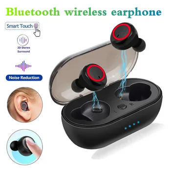 Wireless Bluetooth Headset Stereo-Peakomplekti In-Ear Touch Control Juhtmeta Kõrvaklapid koos Mikrofoniga Traadita Bluetooth-5.0 Kõrvaklapid