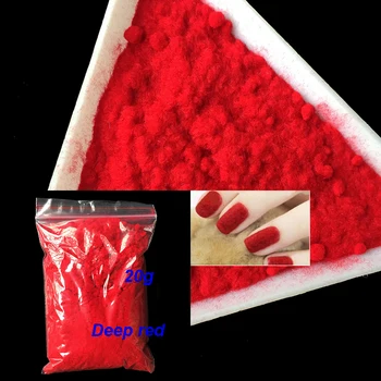 1 Kott 20g Fuzzy Flokeerimisega Värvikas Tolmu Maniküür DIY Nail Art Vihjeid jõuluehe 18Colors Velvet Küünte Glitter Pulber