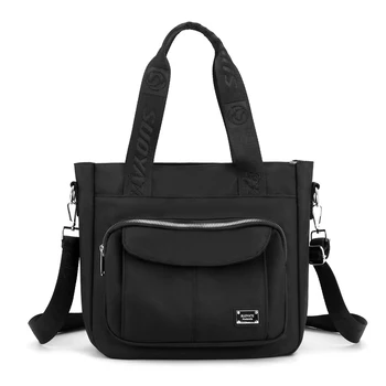 Nailonist Veekindel Käekott Naiste 2021 Suure võimsusega (Solid Color Ühe Õla Kott Multi-tasku Reisi Messenger Bag Sac