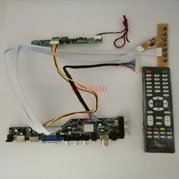 DVB-T2/T, DVB-C 3663 TV Monitor Komplekt LM230WF3 LCD LED Ekraan, HDMI+VGA+USB+TV Töötleja Juhatuse Juhi