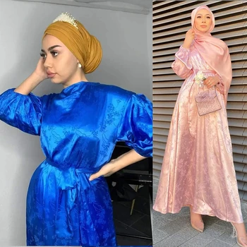 Dubai Abaya Hijab Türgi Pikad Kleidid Moslemi Naised, Euroopas, Ameerikas, Lähis-Idas Riided Puhvis Varrukad Islami Rüü
