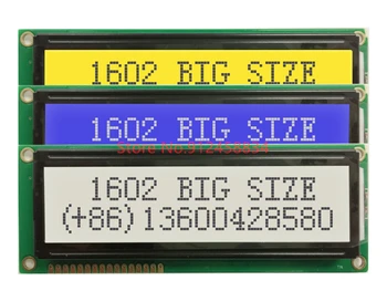 Suur Suur Suurus 1602 16x2 LCD Ekraan Moodul 122x44mm LC1622 JHD1602G 1602B HD44780