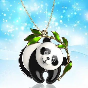 Panda Kaelakee Peen Multifilmi Ring Panda Trend Isiksuse Mood Lihtne Daamid Ripats Armas Partei Ehted Kingitus Hulgimüük