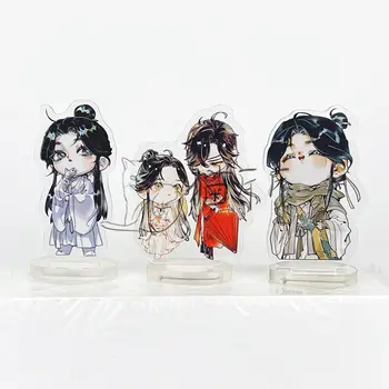 Tian Guan Ci Fu Anime Võtmehoidja Naiste Xie Lian Hua Cheng Mini Akrüül Seista Mudel Taevas Ametnike Õnnistus Laua Ekraan Ornament