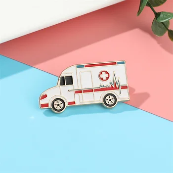 Haigla Punase Risti Kiirabi Sõrmed Märgid Prossid Rinnamikrofon Emailiga Pin-Arst, Õde Meditsiinilise Kooli Lõpetamist Kingitus ehted