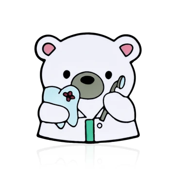 Harong Hambaarst jääkaru Pin-Armas Meditsiini Emailiga Sõle Rinnamikrofon Müts Ehted Hambaravi Arst, Õde Õpilane Lõpetamist Kingitus