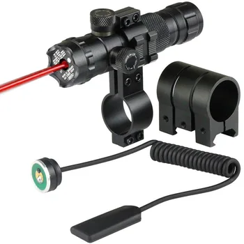 Taktikaline Väljas Punane-Roheline Laser Silmist Vaatepilt, Reguleeritav Lüliti Püss Silmist rongiga ja Barrel paigalduskomplekt