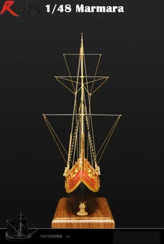 Klassikaline Türgi Marmara Kaubandus Paat, purjekas mudel Ottomani bosporuse väina rannikul kaubandus laevadel