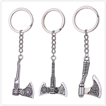 Minu Kuju Viking Kirves Ripats võtmehoidja Meeste Runes Celtics Sõlm Vintage võtmehoidjad Võtmehoidja Slaavi Amulett Sulamist Ehted Kingitused