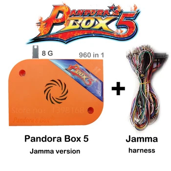 Jamma Versioon Pandora Box 5 960 1 Arcade Versioon Oranž Jamma Mitme Mängu Juhatuse HDMI/VGA-Väljund, HD 720P Arcade Masin Kapp