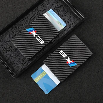 Vargusevastased süsinikkiust ID-Kaardi Omanik on Pank Credit Card Hoidja Smart Pop-Up Rahakott box Bmw X1 X2 X3 X4 X5 X6 X7 Auto