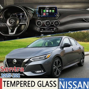 Auto GPS Navigatsiooni Kaitsva Kile Nissan Sentra B18 MK4 2020 2021 2022 LCD ekraan Karastatud klaasist kaitsekile