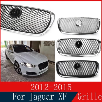 Auto Accessory esistange Iluvõre Keskus, Paneel Stiil Ülemine Grill Jaguar X260 XF XF-R 2012 2013 2014 2015 W/LOGO 12-15