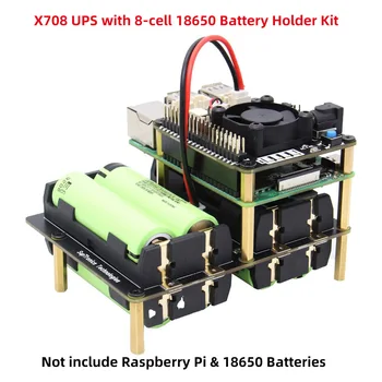 X708 UPS & Power Juhatuse Ventilaatori ,AC Võimsuse kao Avastamise, Auto ja Ohutu Seiskamise Funktsioon Vaarika Pi