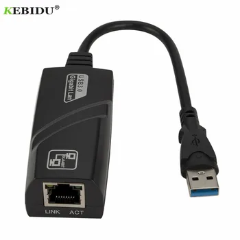 KEBIDU Juhtmega USB 3.0 Gigabit Ethernet RJ45 LAN (10/100/1000) mbit / s Võrgukaart Ethernet Võrgu Kaart PC Wholesales