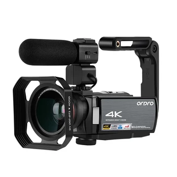 Video Kaamera 4K Digitaalse Videokaamera, Full HD Ordro AE8 IR Night Vision WiFi Filmadora YouTube Blogger Vlogging