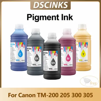 1000ml MK Pigment Ink BK, C, M, Y, Canon TM-200 205 300 305 Printer fotopaber
