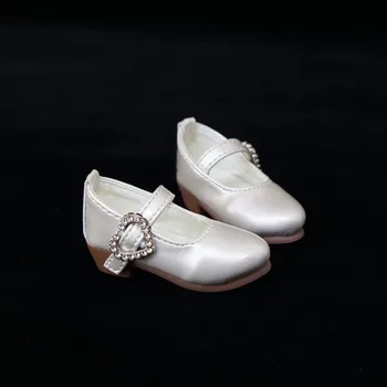 BJD nukk kingad sobivad 1/3 1/4 SD MSD suurus mood kingad pikad varbad, ühe kingad, valge riis nukk tarvikud