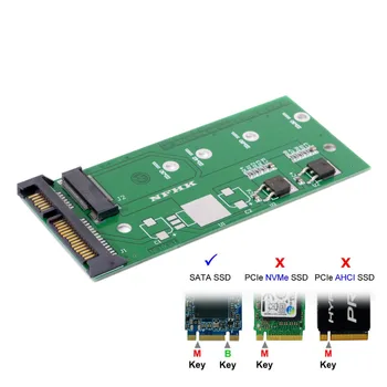 CYDZ M2 NGFF ssd SATA3 SSDs Pööra Sata Adapter Expansion Card Adapter SATA et NGFF Suure võimsusega High-power B/M-KLAHVI