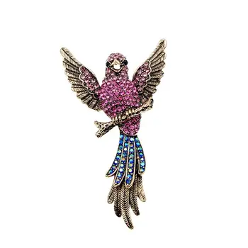 CINDY XIANG Rhinestone Moe Linnu Prossid Naiste Papagoi Pin Pakkumise Vintage Stiilis 2 Värvid, Kõrge Kvaliteet