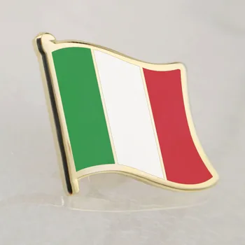 Pehme Emailiga Itaalia Lipu Rinnamikrofon Nööpnõelad
