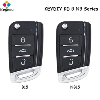 KEYECU KEYDIY KD B NB Seeria B15 NB15 jaoks MQB Stiil 3 Nööpi Universal Remote Auto Võti KD900 URG200 KD900+ Mini KD KD-X2