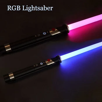 Uus Lightsaber RGB Laser Mõõk 16 Värvi 16 Heli Efekt Metallist Sabre Laser Demon Slayer Mõõk Poisid Cosplay Helendav Mänguasi