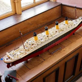 9090 TK Titanic Suur Cruise Boat Tellised, ehitusplokid Laeva Steamship Jõulud Sünnipäeva Kingitused, Mänguasjad Ühilduv 10294