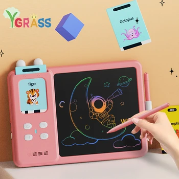 Inglise Õppe-Kaardi Lugeja Montessori Mänguasjad ABC Lugemise Audio Masina Värvimine Mänge Lapsed, Haridus-Mänguasi 2-6 Aastat
