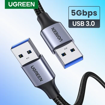 Ugreen USB - > USB Extension Cable USB 2.0 3.0 Kaabel Mees Mees USB Extender Jaoks Kõvaketta Xiaomi TV Box, USB Pikendus Juhe