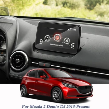 Näiteks Mazda 2 Demio DJ 2015-Praegune Car Styling, Display Film GPS Navigation Ekraani Klaas kaitsekile Kontrolli LCD Ekraan