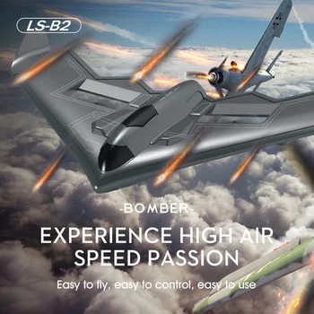 LS-B2 Rc Lennukite Stealth Pommitaja 2.4 G WIFI Undamine Vaht Õhusõiduki Algaja puldiga Purilennuki Mänguasi Kingitused Poistele Ja Lapsed