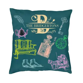 Bridgerton Vajadused Disain Romantika TV Show Pillowcover Home Decor Rege Jean Lehel Padi Velvet Visata padjapüür