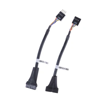 USB 3.0 20-Pin Emaplaadi Päise Usb 2.0 9-Pin Adapter Converter Kaabel Mees Naine Arvuti PC Adapter, Juhe