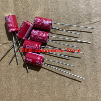 20PCS UUTE ME 20V68UF 6X9MM Punane rüü Solid capacitor 68uF/20v Audio elektrolüütiline kondensaator 68UF 20V 105degrees