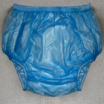 Sinised Läbipaistvad Aluspüksid Täiskasvanud Seksikas Aluspüksid PVC Uriinipidamatuse Püksid Plastikust Püksid Selge, Mitte Ühekordsed Mähkmed abdll
