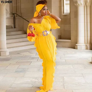 Dashiki Kaua, Maxi Kleit Aafrika Kleidid Naistele 2021 Pluss Suurus Suvel Pool Kleit Bazin Rüü Daamid Riided Aafrika Riided