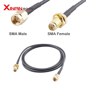  SMA Male to SMA Female Extension Cable For WIFI Antenn, RF Pistik RG174 Kaabli
