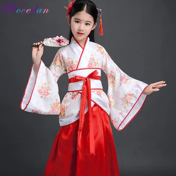 Laste Hanfu Hiina Traditsioonilise Tantsu Kostüümid Etapp Kleit Tantsu Kostüüm Riigi Hanfu