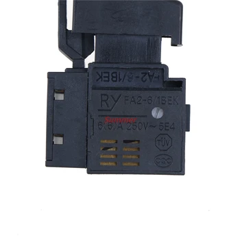 1TK FA2-6/1BEK Must 6A 250V 5E4 Lock on Võimu Vahend Electric Drill Kiiruse Kontrolli päästiku Nupu Lüliti vana stiil, Mood