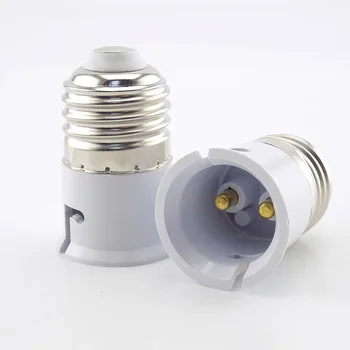 2tk E27, et B22 LED Lamp Pirn Baasi Tuli Omanik Converter Pistikupesa Adapter Konverteerimise Tulekindlast Materjalist