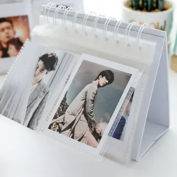 Desktop Alalise fotoalbumi 3inch Instax Mini Polaroid Album Laua Kalender 68 Tasku Kpop Kaardi Sideaine Omanik