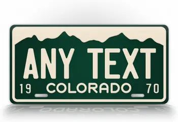 SignsAndTagsOnline Vintage Colorado State numbrimärk Kohandatud Antiik CO Auto Tag Retro Replica Tahes Tekst