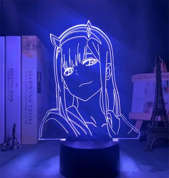 Null Kaks Nightlight Lapsed Laps Tüdrukud Magamistuba Decor Light Manga Kingitus Night Light Lamp Kallis 3D Anime Lamp