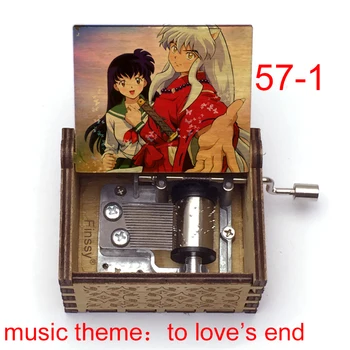 Käsitsi Puidust Anime Inuyasha Muusika Box Muusika Teema, Et Armastus on Otsas Kagome Kikyo Muusika Box Anime Fännid Lapsed, Õpilased Sünnipäeva Kingitus