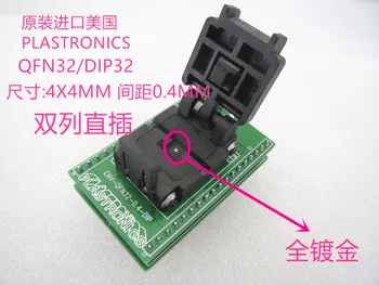 Clamshell QFN32/DIP 4*4MM Sammuga: 0.4 mm IC adapter test istme test socket katsestendi 100% Uus ja Originaal vaba shipping