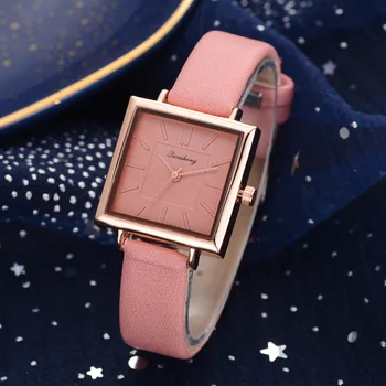 2021 Luksus Rose Gold Elegantne Naiste Watch Fashion Nahast Vabaaja Käekellad Kvartsist Daamid Kellad Naistele