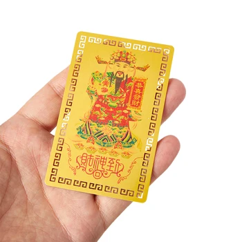 2023 Jumala Rikkuse Metallist Budistliku / Taoistlik Kaardi Rahu Amulett Kaardi Budismi Gold Kaardi Proviisori Mantra PVC-Kaardi Hulgimüük